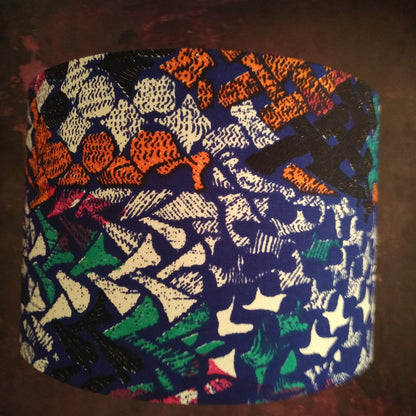 Large 40cm Abstract Art Mosaic Lampshade ZANEN