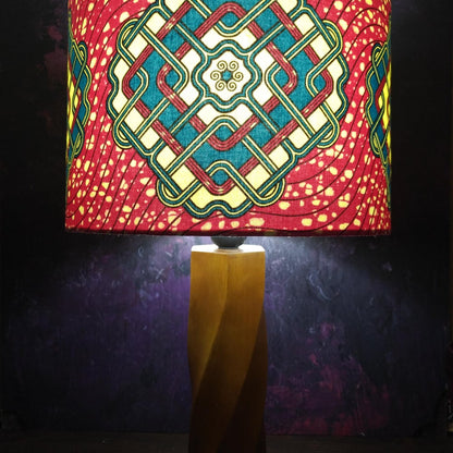 African Tribal Lampshade Pink Turquoise JOHARI
