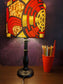 Red Yellow fan African Lampshade ALAFE