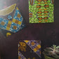 Mustard & Blue patchwork African wall decor