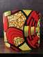 Red Yellow fan African Lampshade ALAFE