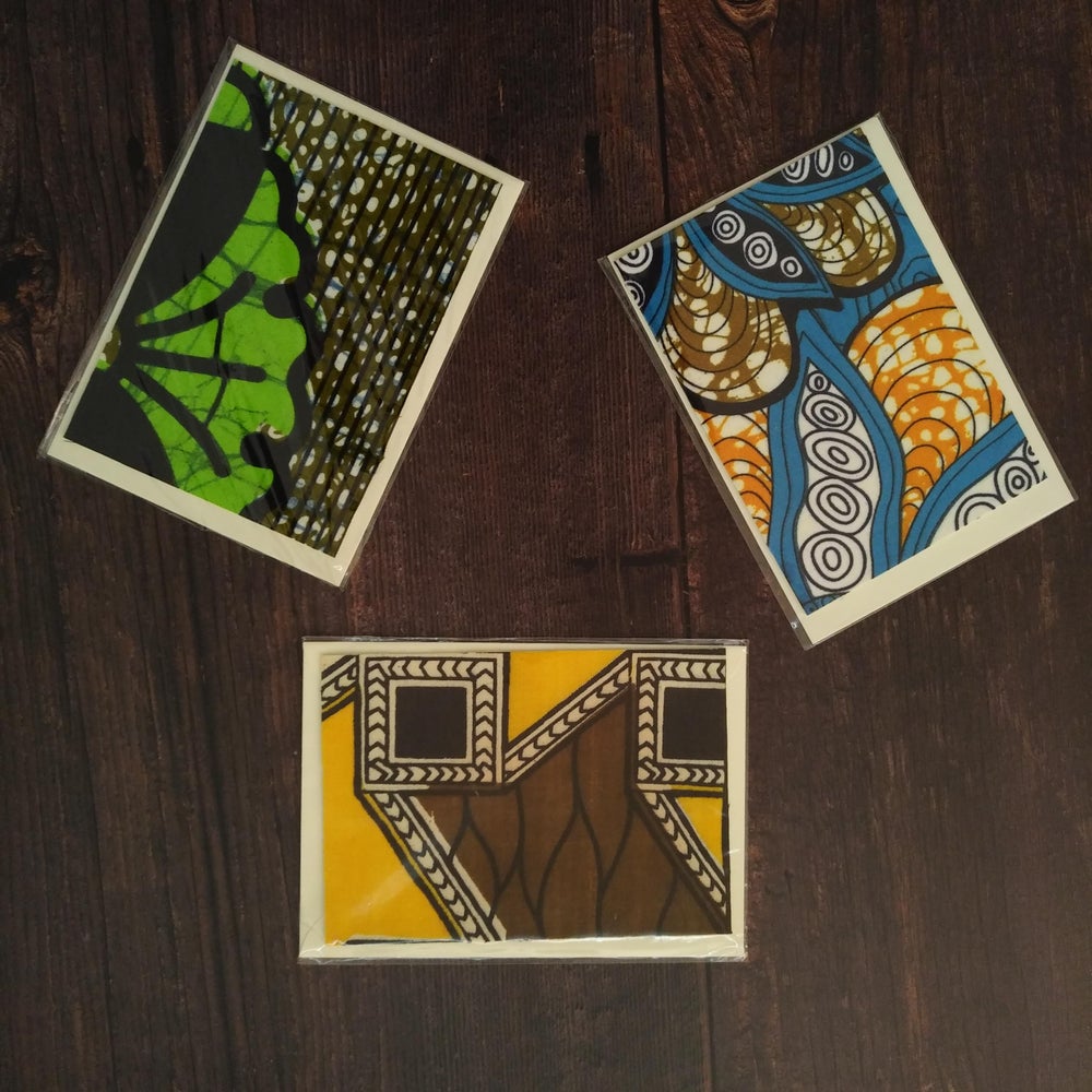 African Note Cards Handmade African greeting cards A6, set of 3 – Detola and Geek
