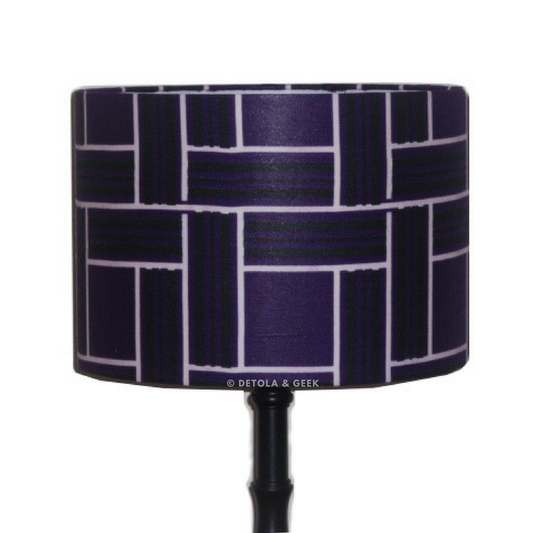 Blueberry Geometric Drum Lampshade AMINA