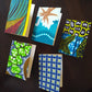 African Print Blank Note Cards (A7), set of 10