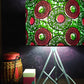Green  Pink Donut Rings African Lampshade BURCAD