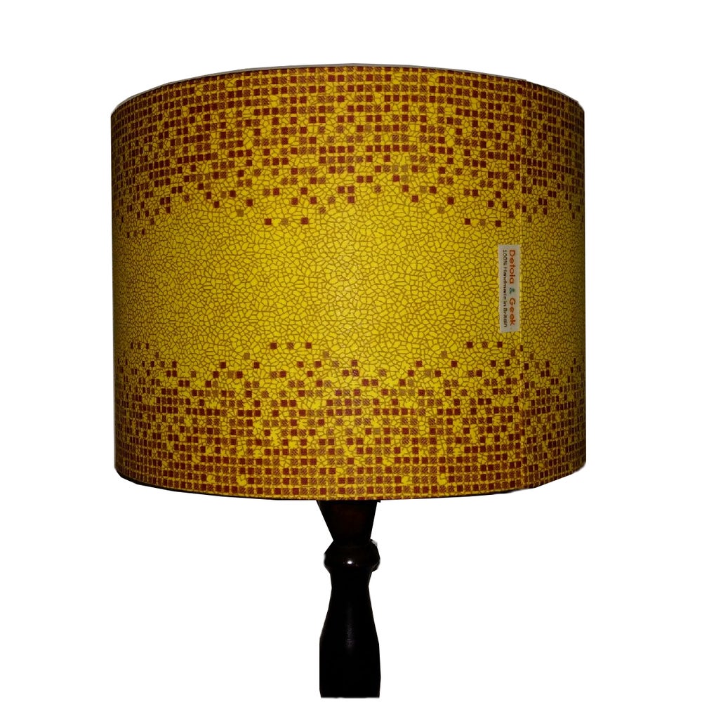 Metallic Gold Bronze Geometric Lampshade WURA