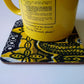 African wax print coasters, set of 25 coasters