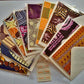 Blank handmade Afrocentric greeting cards (A6), mixed set of 10