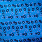 Blue abstract bubbles lampshade KHARI