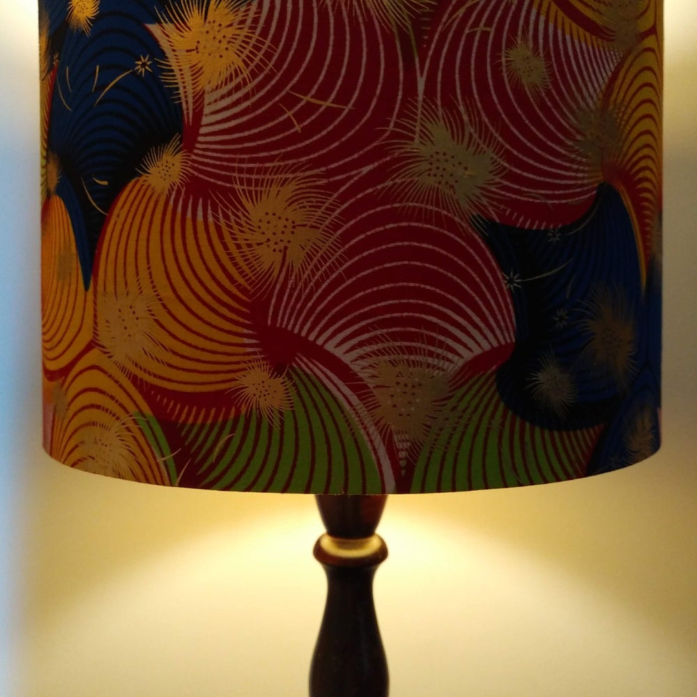 Tropical Gold African Lamp Shade FUNKE
