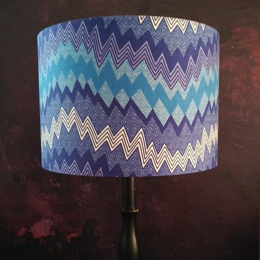 Electric Blue Shockwave Lamp Shade, BIYI Lampshade