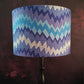 Electric Blue Shockwave Lamp Shade, BIYI Lampshade