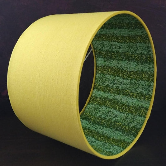 Botanical Green & Yellow Lampshade RONKE (ex-display)