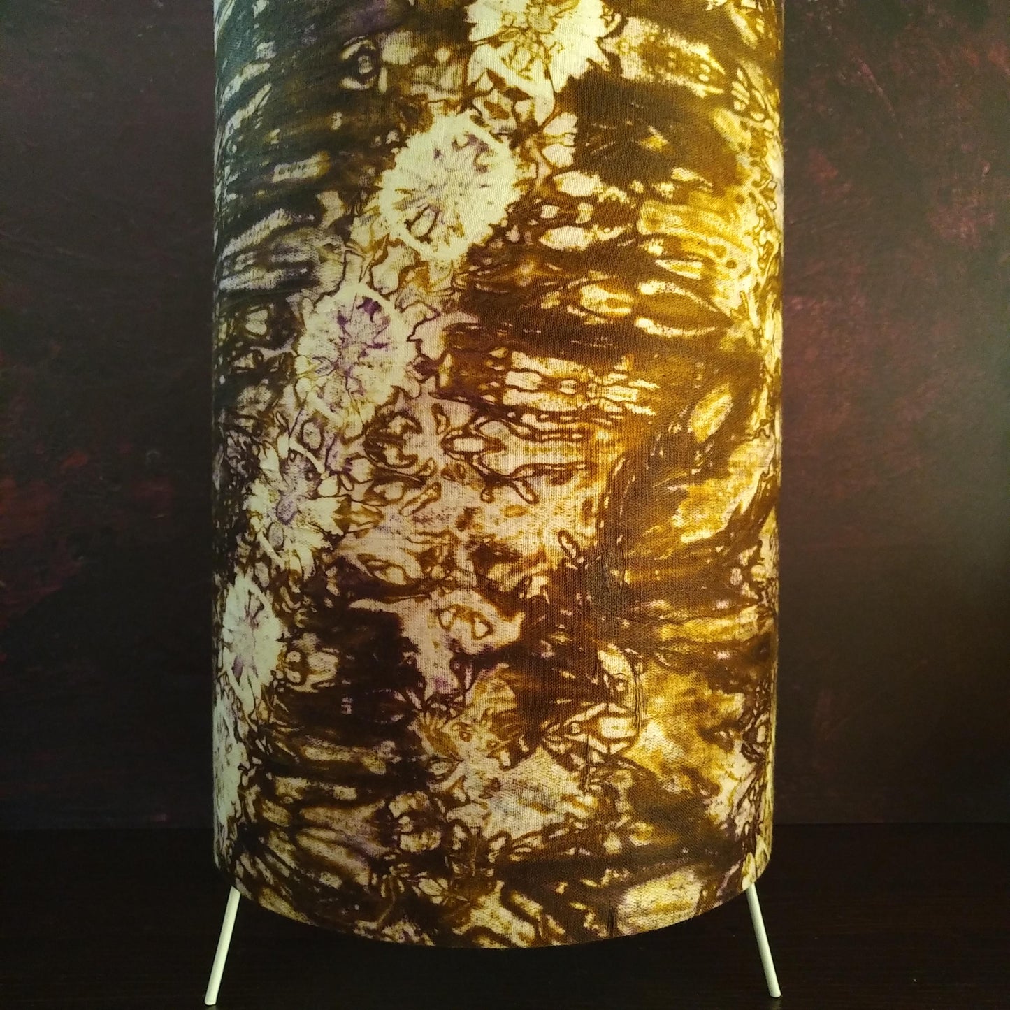 Rustic Brown African Tie Dye Table Lamp OKUTA (ex-display)