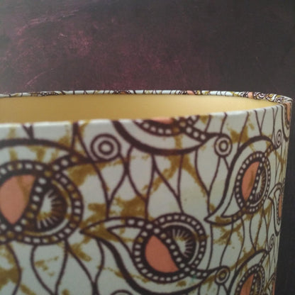 Brown Coral Eyes Patterned Lampshade AMURA