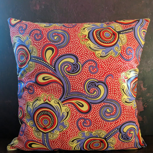 Colourful Flower Pattern African Cushion MBALE