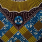 Mustard & Blue patchwork African wall decor