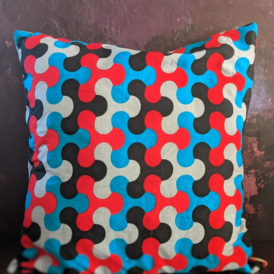 Retro Jigsaw Puzzle African Cushion NURU