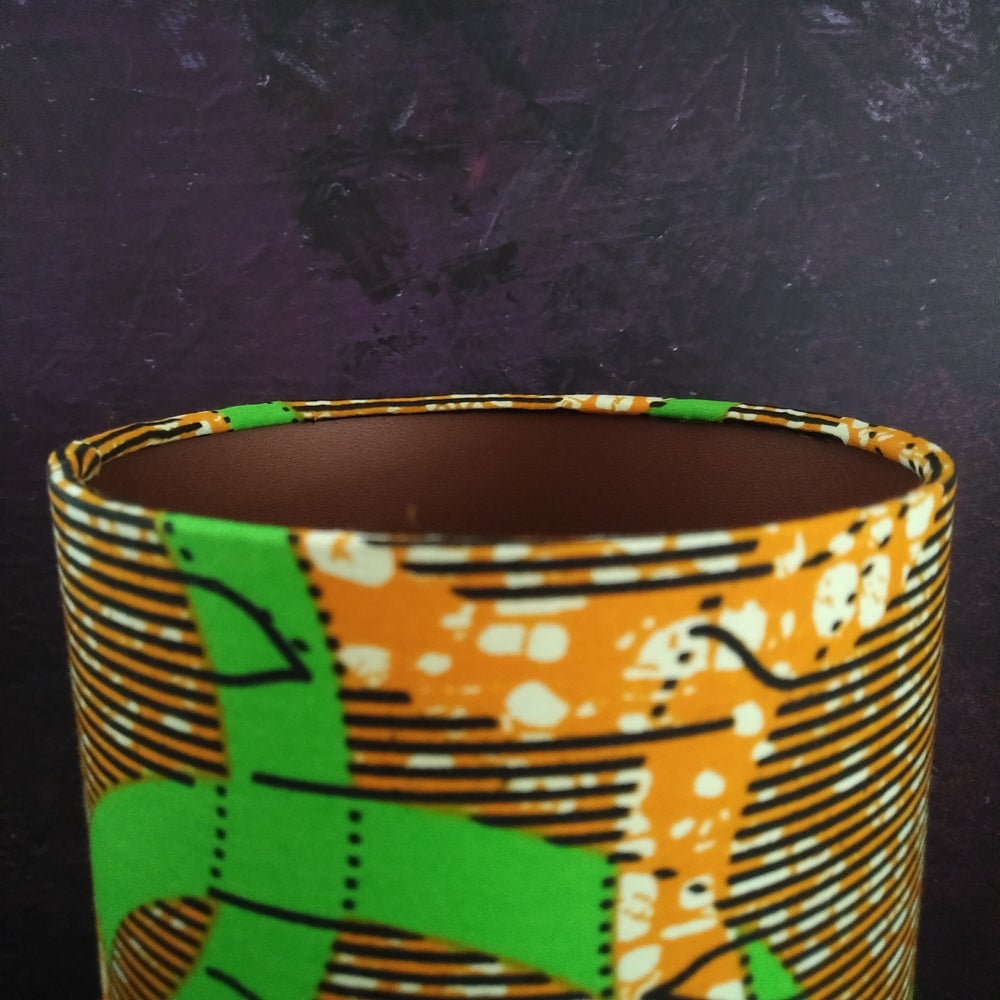 Orange & Green Ring Luxe lampshade NANDI (ex-display)