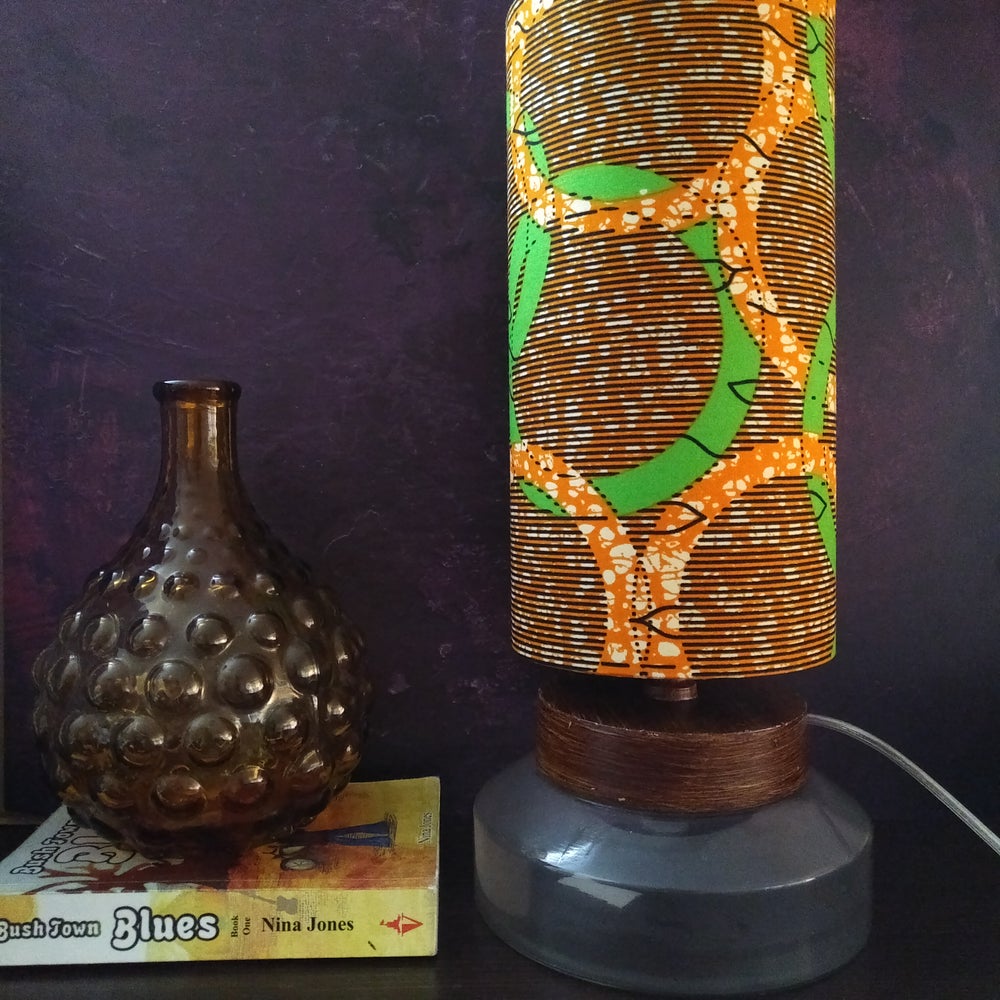 Orange & Green Ring Luxe lampshade NANDI (ex-display)
