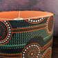 Rustic Circle Mid Century Modern African Lampshade SAYARI (40cm Large Drum)