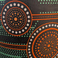 Rustic Circle Mid Century Modern African Lampshade SAYARI (40cm Large Drum)