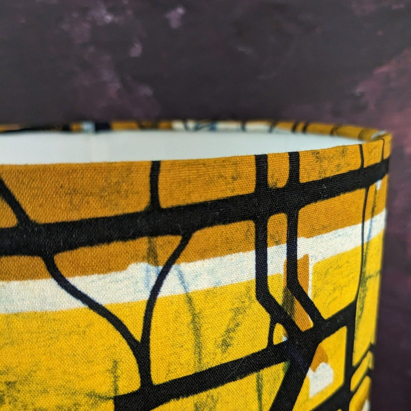 MidCentury Modern Square Pattern African Lampshade AKINDE