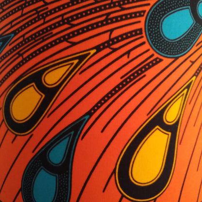 African Peacock Feathers Drum Lampshade OKIN