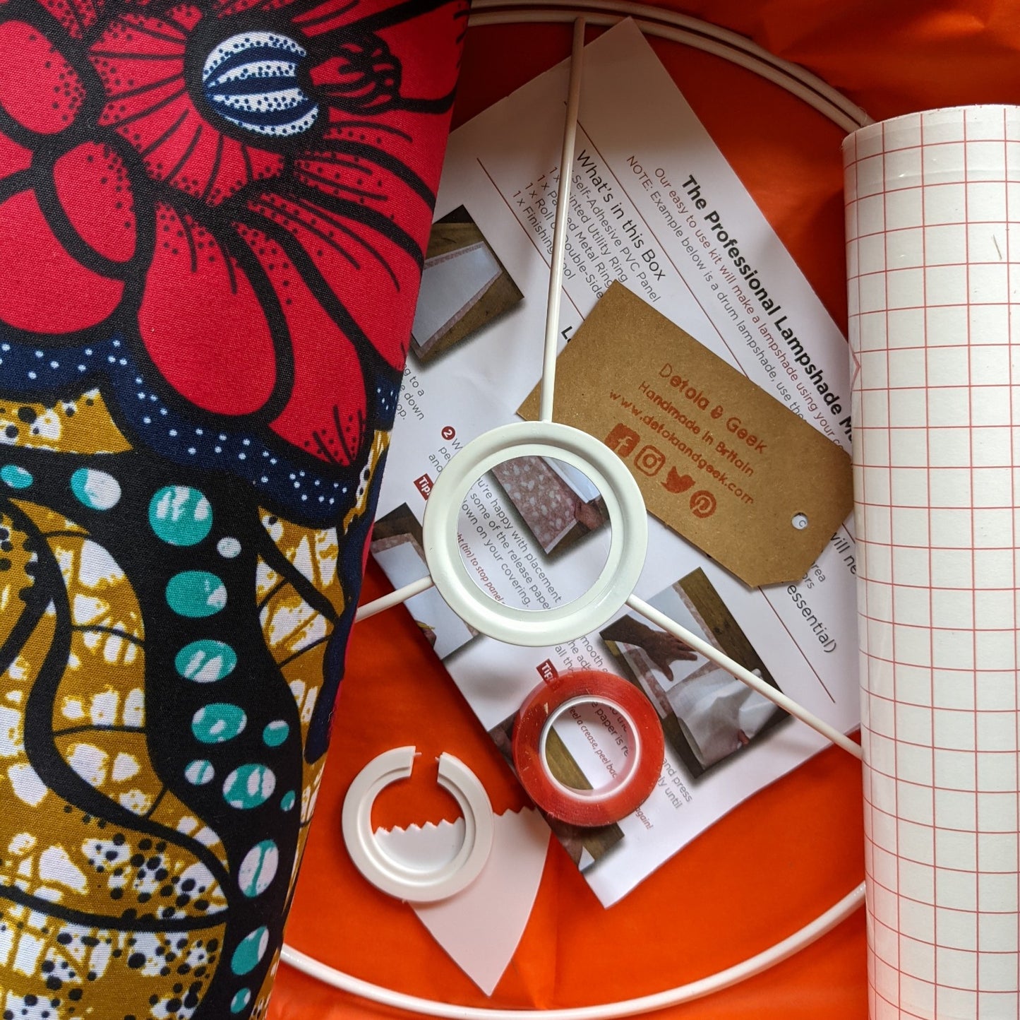 30cm Drum Lampshade Craft Kit, Make your own Lampshade