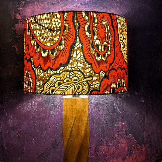 Copper Yellow Paisley African Lampshade ONGOYE