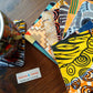 Mixed African print coasters, set of 10