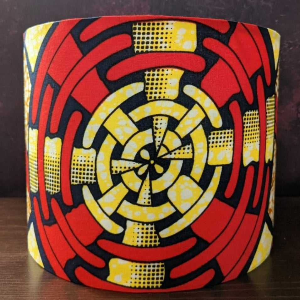 Red Yellow fan African Lampshade ALAFE
